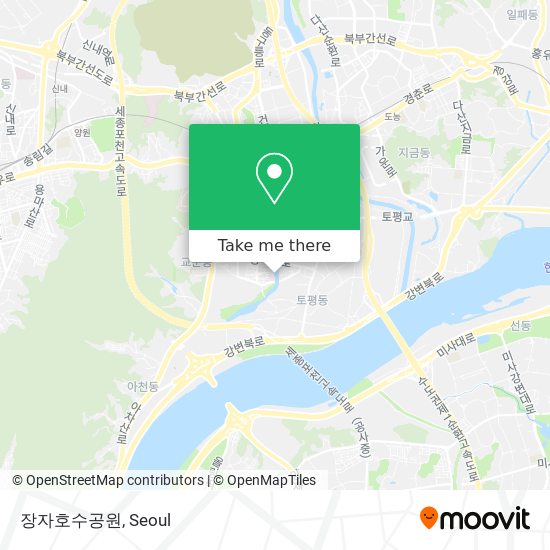장자호수공원 map