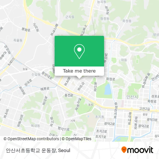 안산서초등학교 운동장 map