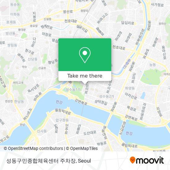 성동구민종합체육센터 주차장 map
