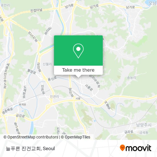 늘푸른 진건교회 map