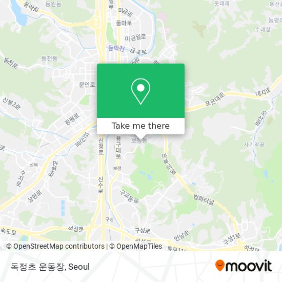 독정초 운동장 map