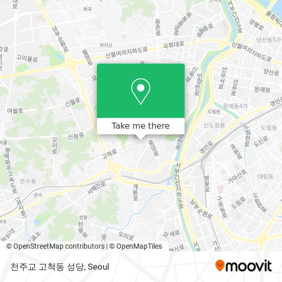 천주교 고척동 성당 map