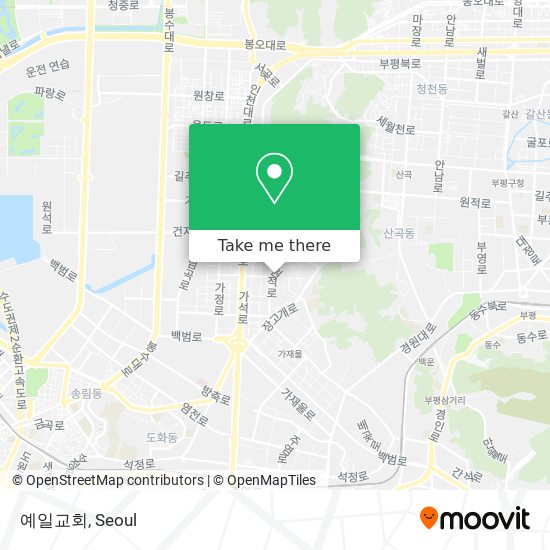 예일교회 map