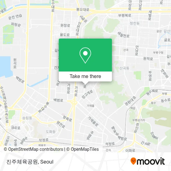 진주체육공원 map