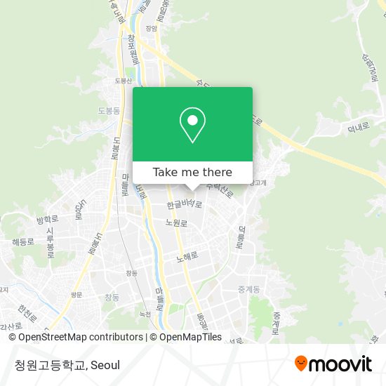 청원고등학교 map