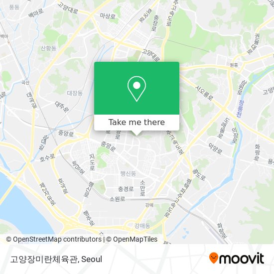 고양장미란체육관 map