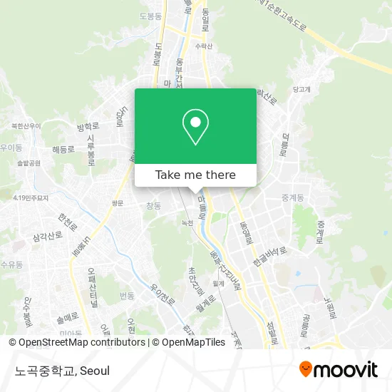노곡중학교 map