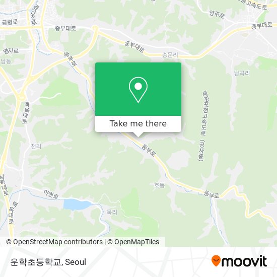 운학초등학교 map