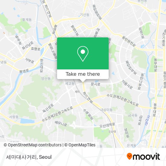 세마대사거리 map