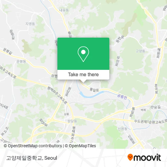 고양제일중학교 map