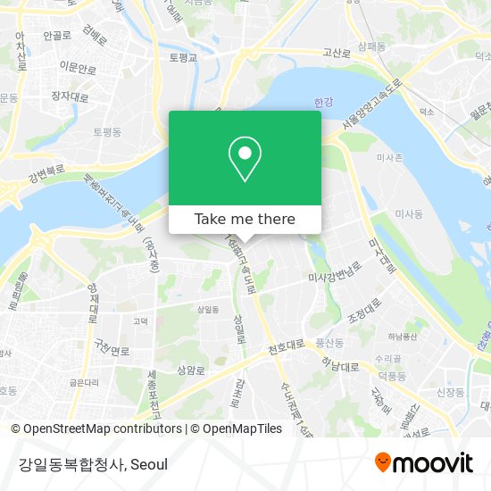 강일동복합청사 map