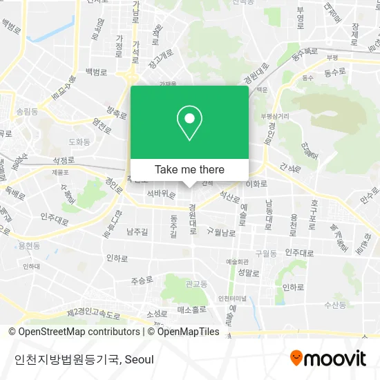 인천지방법원등기국 map