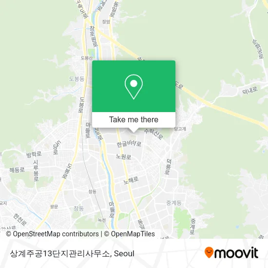 상계주공13단지관리사무소 map