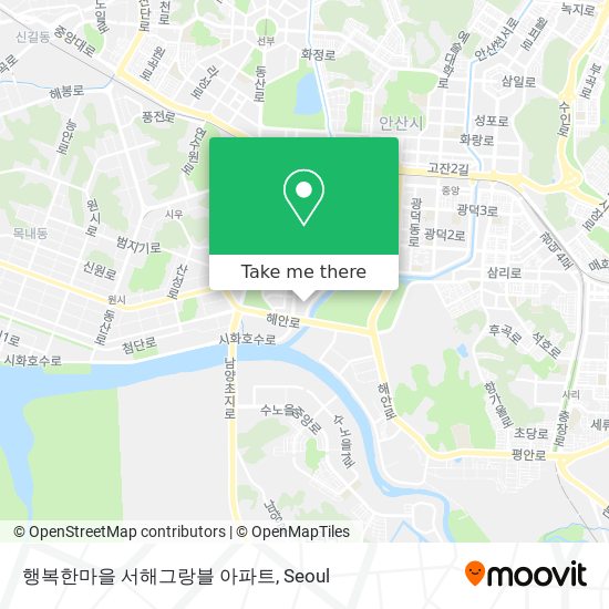 행복한마을 서해그랑블 아파트 map