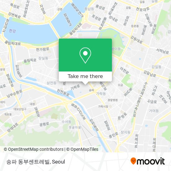 송파 동부센트레빌 map