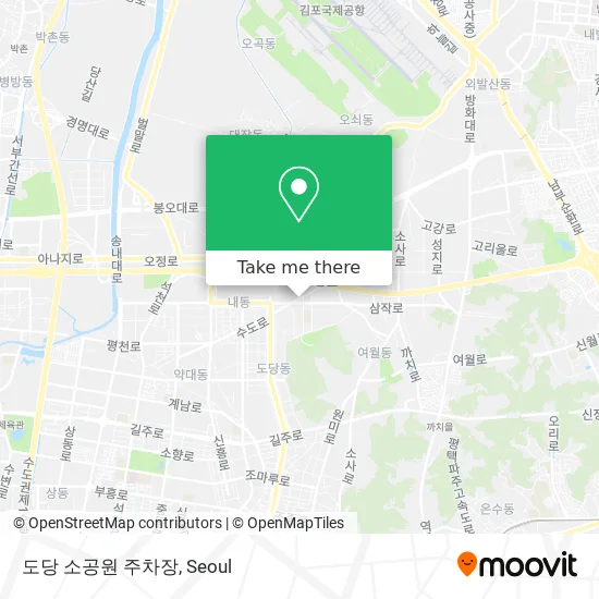 도당 소공원 주차장 map