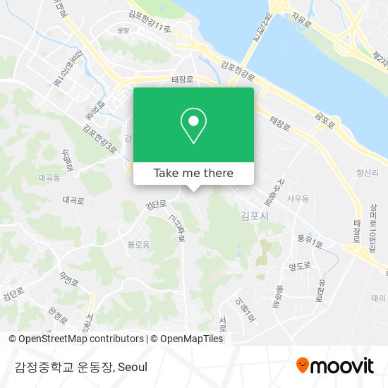 감정중학교 운동장 map