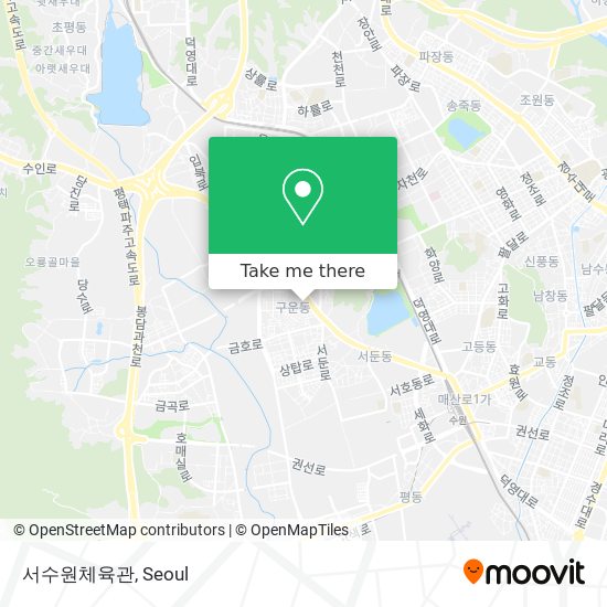 서수원체육관 map