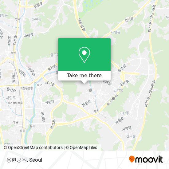 용현공원 map