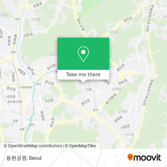 용현공원 map