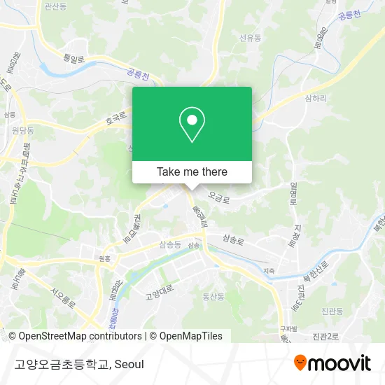 고양오금초등학교 map