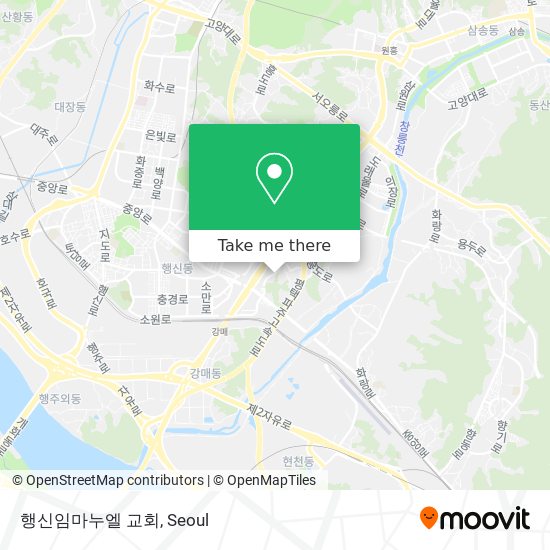 행신임마누엘 교회 map