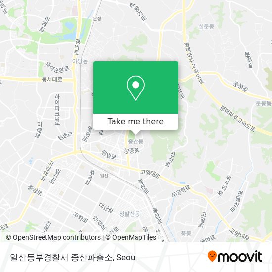 일산동부경찰서 중산파출소 map