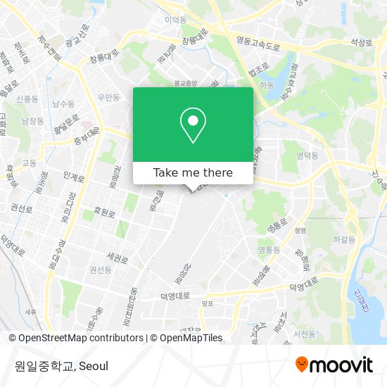 원일중학교 map