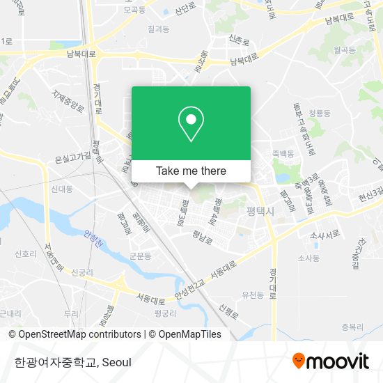 한광여자중학교 map