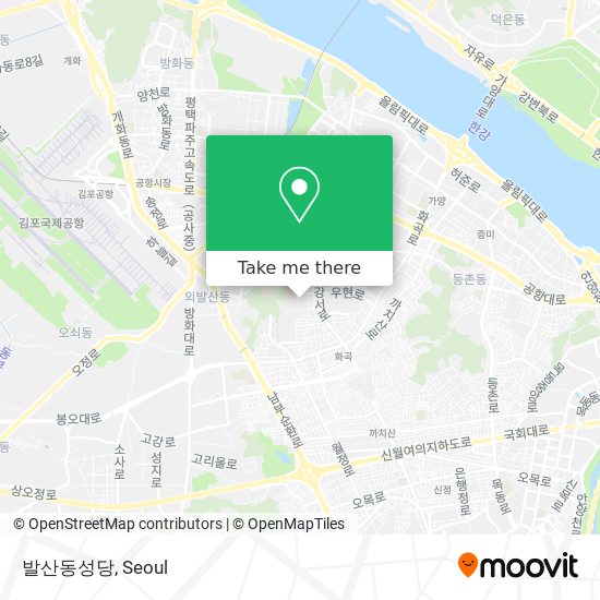 발산동성당 map