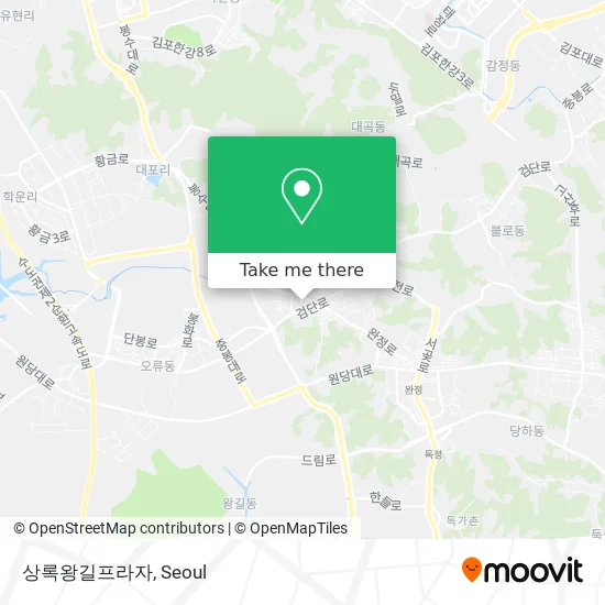 상록왕길프라자 map