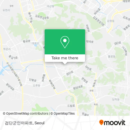 검단군인아파트 map