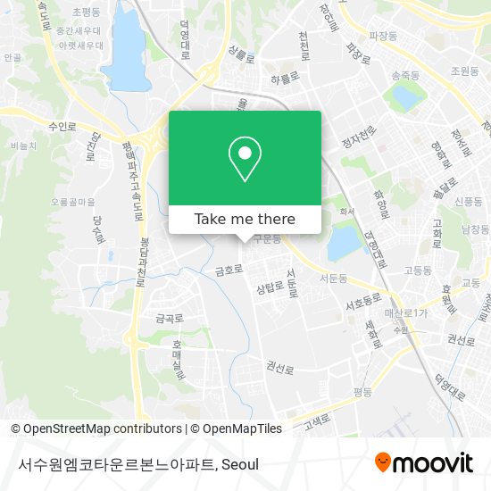 서수원엠코타운르본느아파트 map