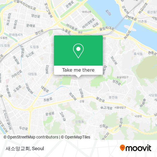 새소망교회 map