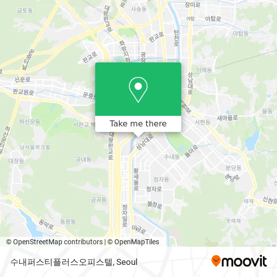 수내퍼스티플러스오피스텔 map