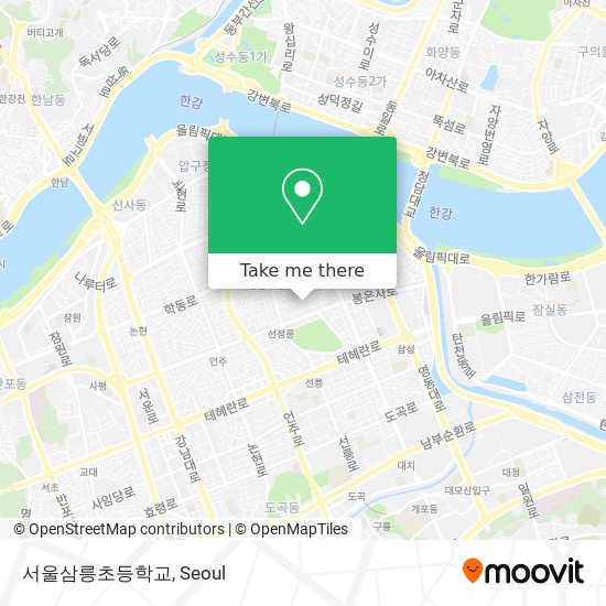 서울삼릉초등학교 map