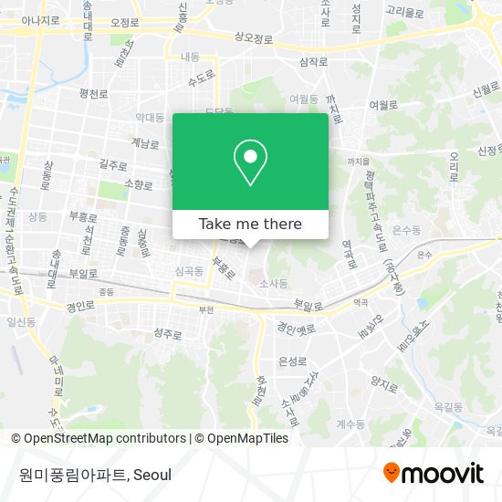 원미풍림아파트 map