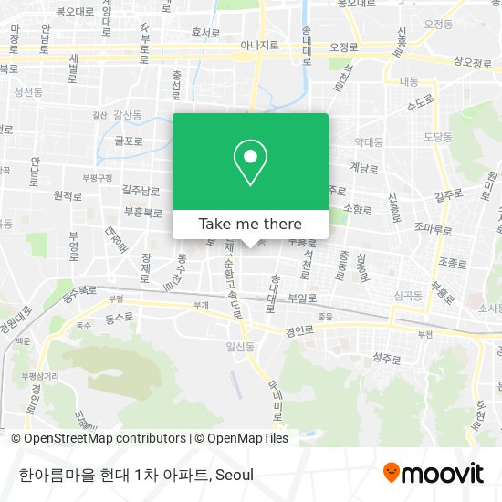 한아름마을 현대 1차 아파트 map