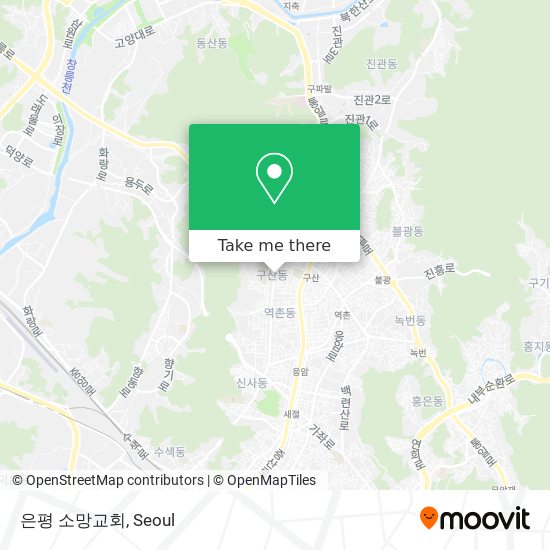 은평 소망교회 map