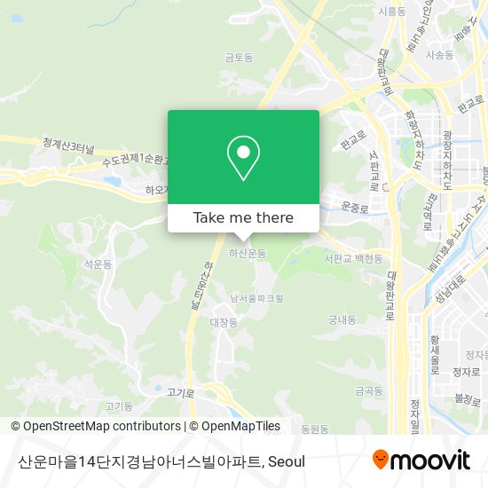 산운마을14단지경남아너스빌아파트 map