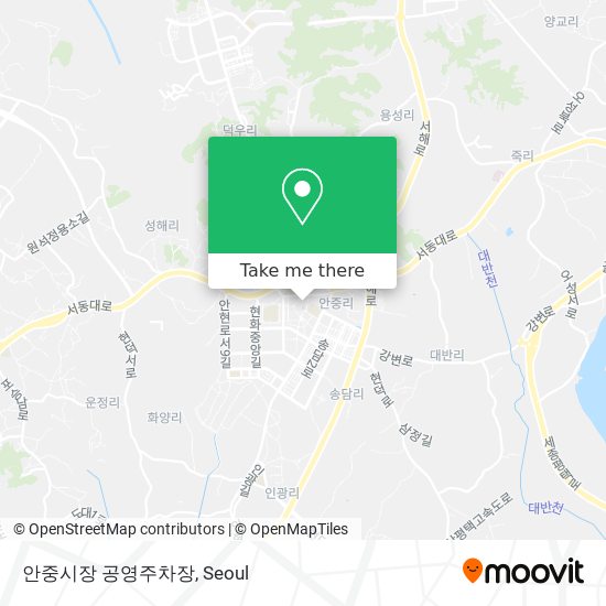 안중시장 공영주차장 map