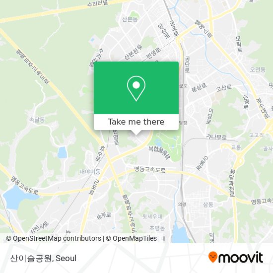 산이슬공원 map