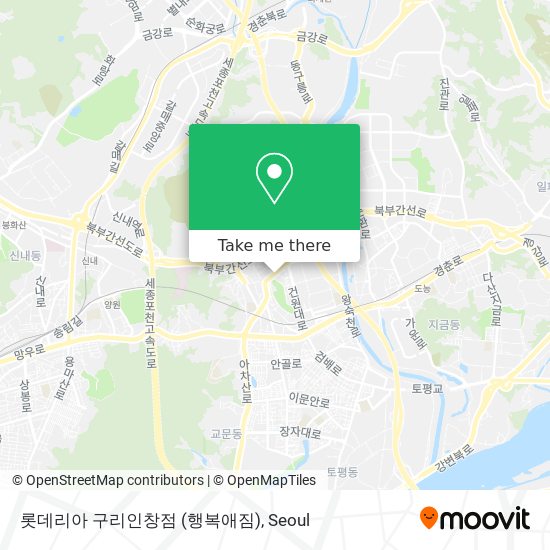 롯데리아 구리인창점 (행복애짐) map