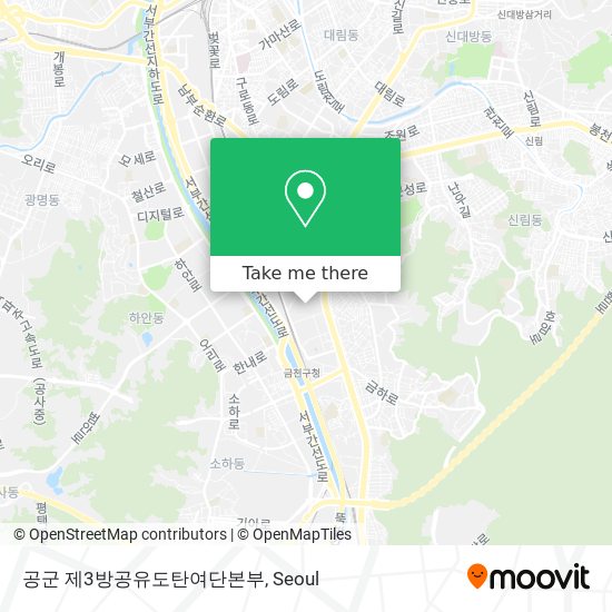 공군 제3방공유도탄여단본부 map