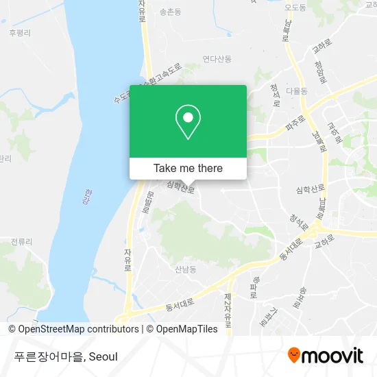푸른장어마을 map