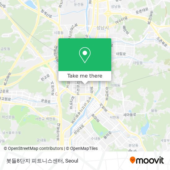 봇들8단지 피트니스센터 map