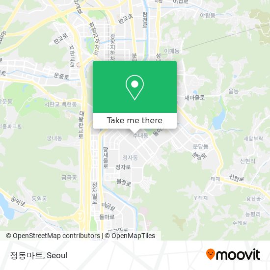 정동마트 map