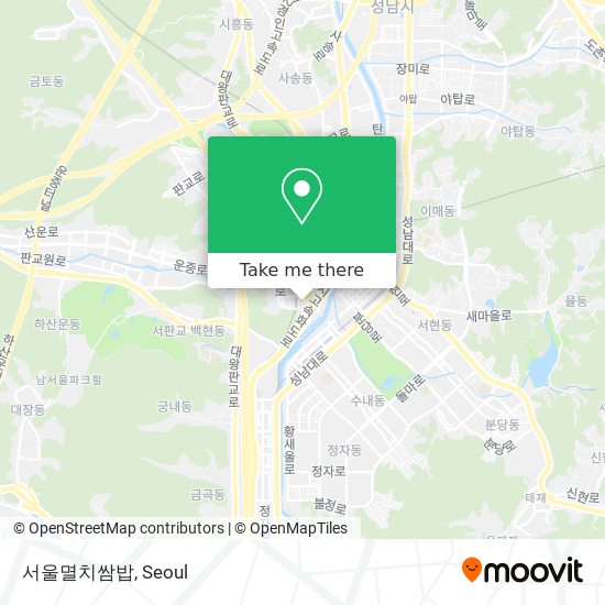서울멸치쌈밥 map