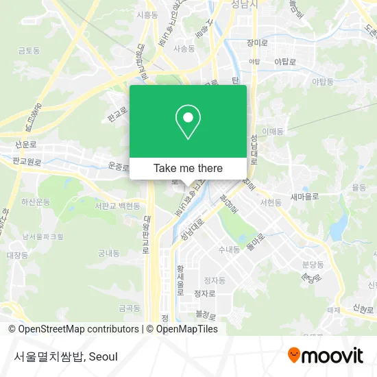 서울멸치쌈밥 map