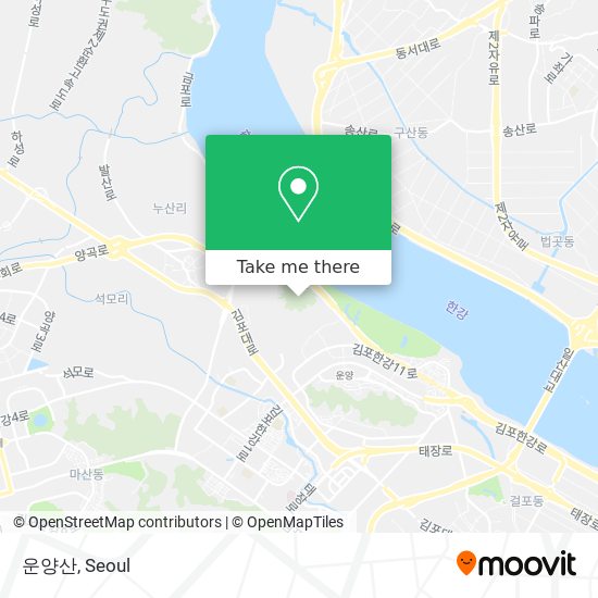 운양산 map